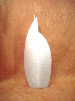 Kerzenrohling Perlmutt Flamme Groß  295 / 125 / 40       3014